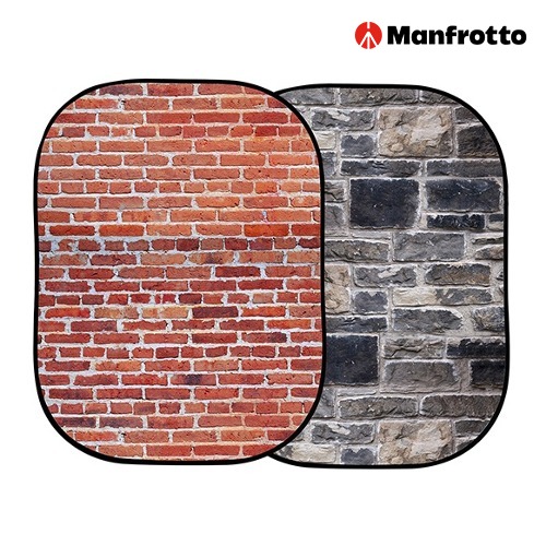 [MANFROTTO] 맨프로토 Urban Collapsible 1.5 x 2.1m Red Brick/Grey Stone (LL LB5711)