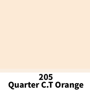 [LEE Filters] 리필터 LR 205 QUARTER CT ORANGE (CTO) 4600K 1롤 (1.52m x 7.62m)
