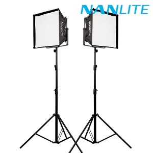 [NANLITE] 난라이트 방송 촬영 LED조명 믹스패널150 소프트박스 투스탠드세트