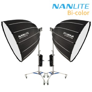 [NANLITE] 난라이트 포르자300B 파라볼릭150 소프트박스 투스탠드 세트 / Forza300B