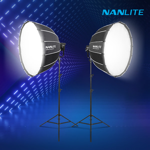 [NANLITE] 난라이트 포르자500II 소프트박스90 투스탠드 세트 LED 방송 영상 촬영조명 Forza500II