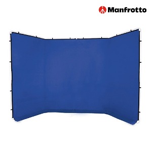 [MANFROTTO] 맨프로토 Panoramic Background Cover 4m Chroma Key Blue (프레임 불포함) _ LL LB7963