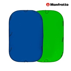 [MANFROTTO] 맨프로토 Collapsible Background 1.8 x 2.1m Chromakey Blue/Green LL LC5987